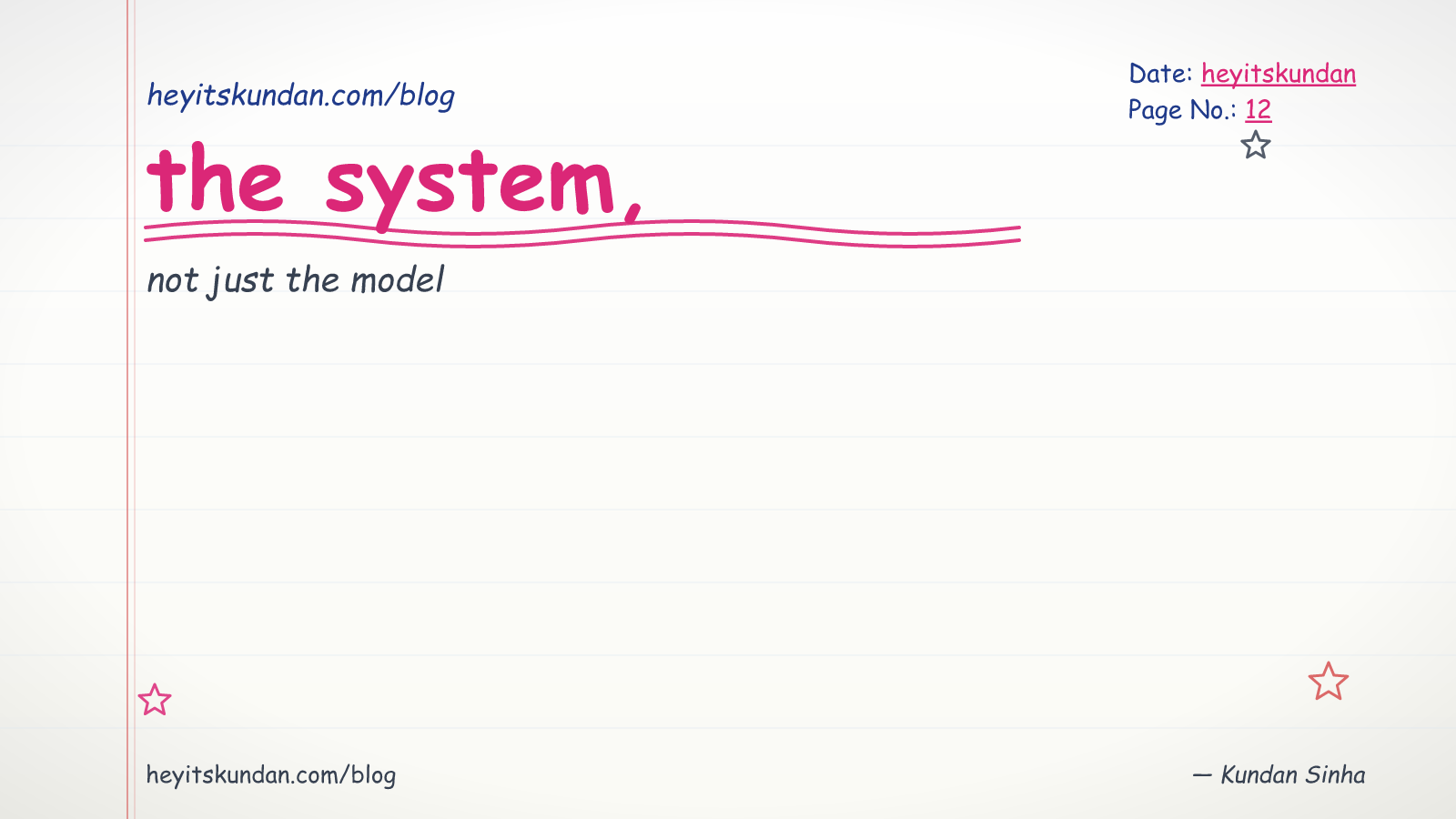 From running models to building systems