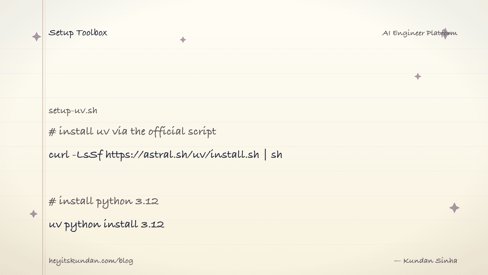 Install Python with uv