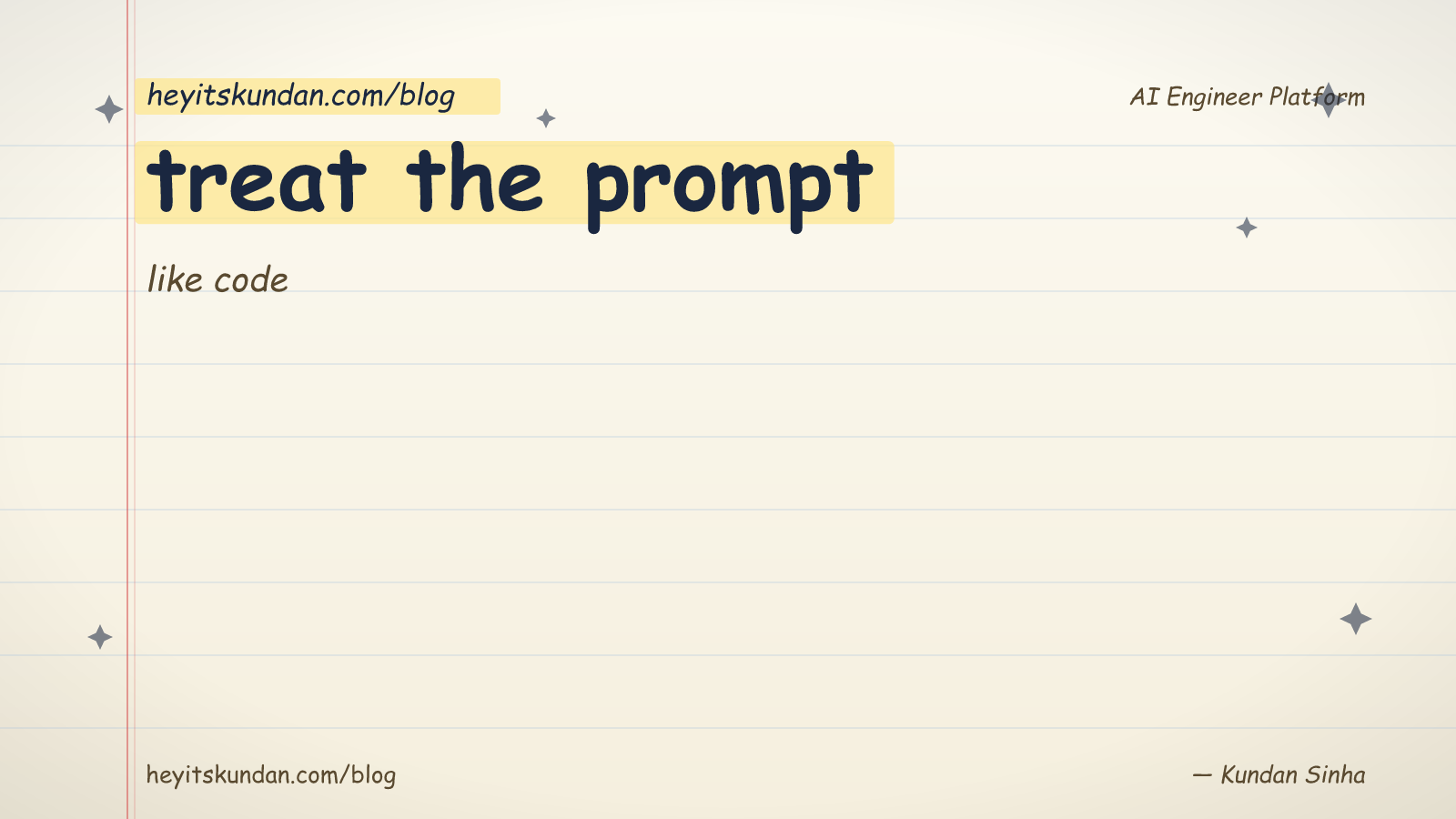 Prompting as an engineering discipline